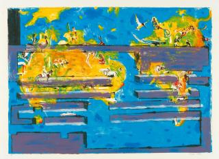 Birte Jorgensen - Ohne Titel (3 Blätter aus einer Serie mit 4 Arbeiten: Blatt 1,3,4)