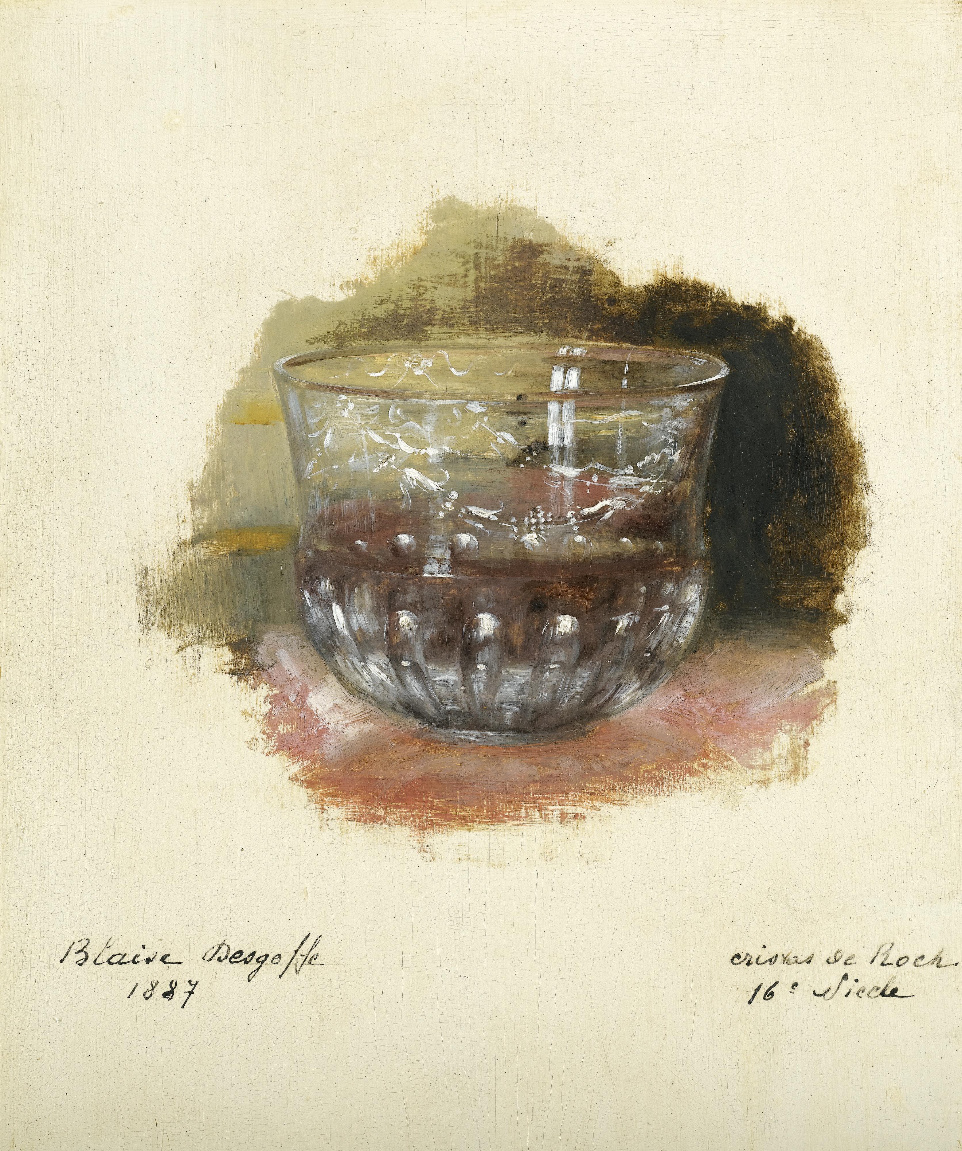 Blaise Alexandre Desgoffe - Study Of A 16Th Century Rock Crystal Goblet
