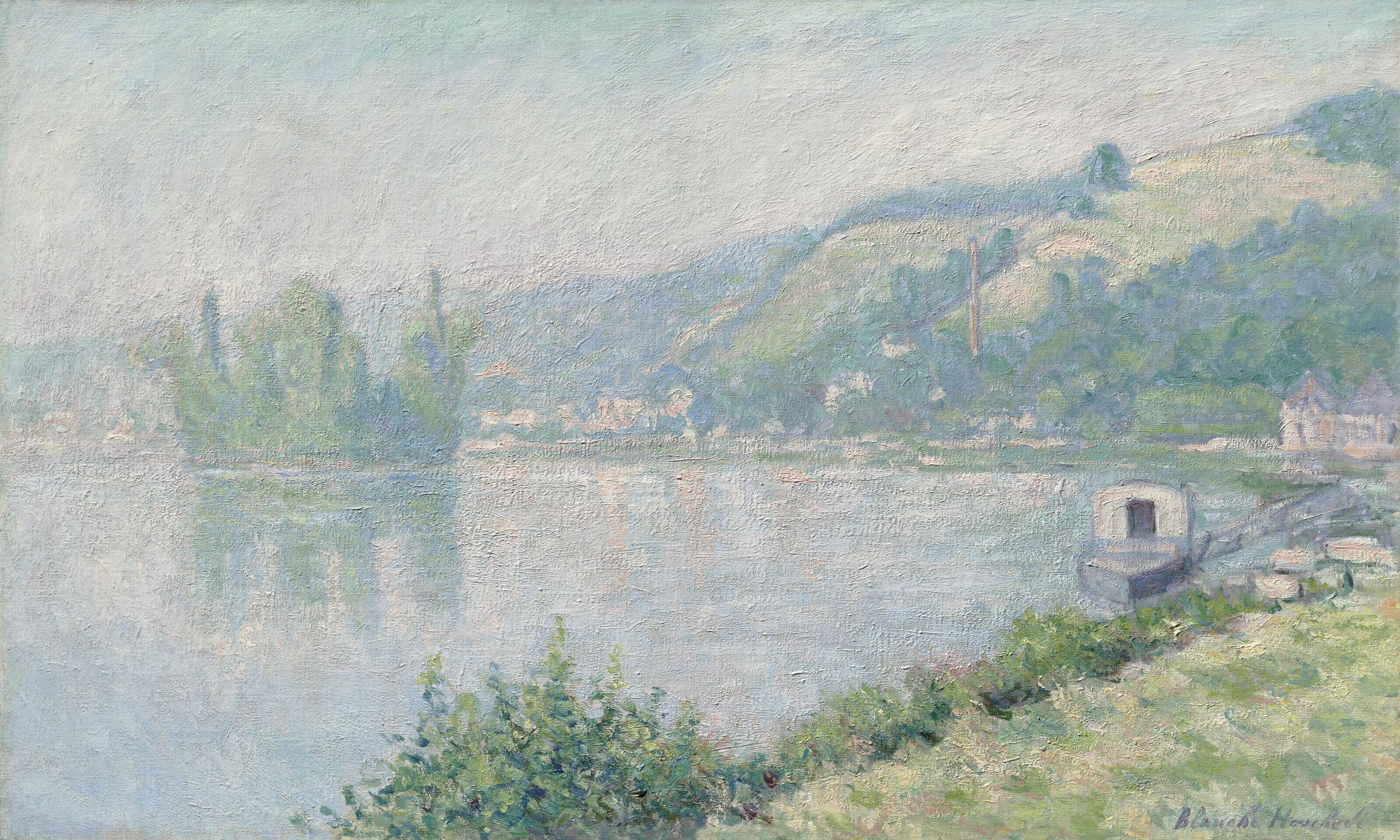 Blanche Hoschedé-Monet - Bords de Seine (La Seine à Croisset)