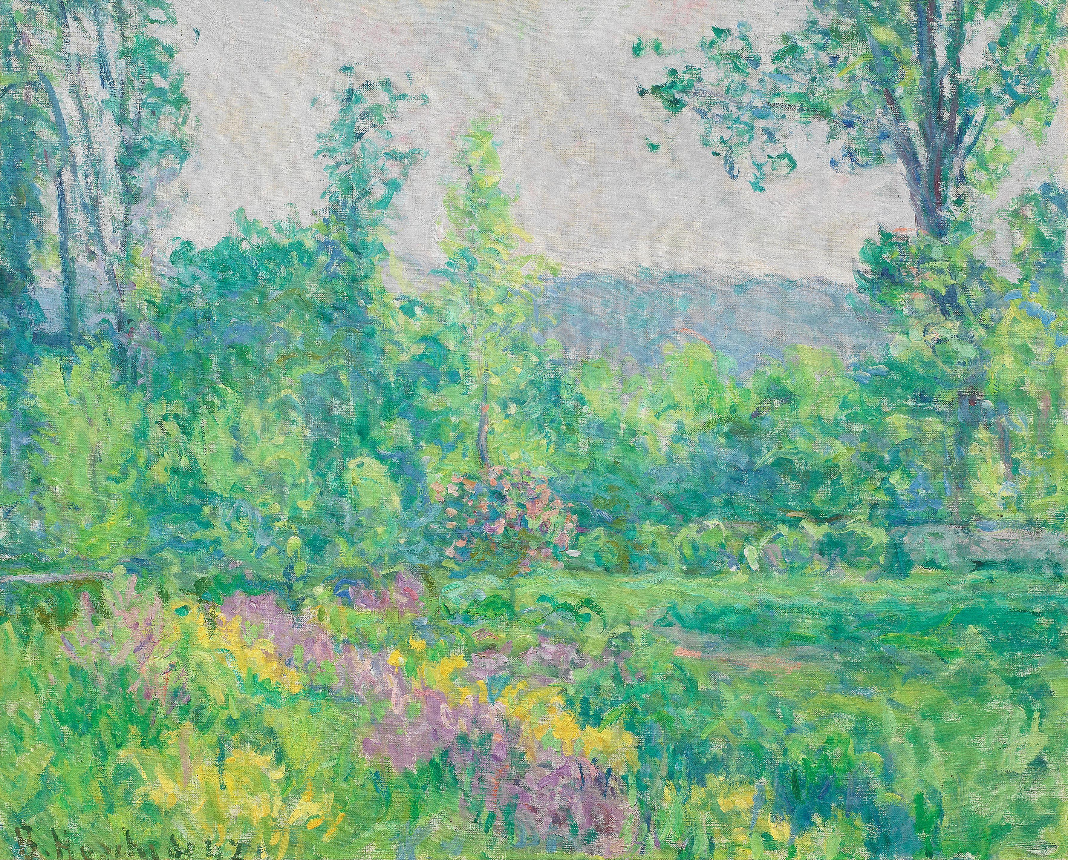 Blanche Hoschedé-Monet - Coin du Jardin de Claude Monet à Giverny