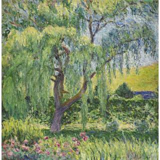 Blanche Hoschedé-Monet - Giverny, Le Saule Et La Roseraie