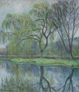 Blanche Hoschedé-Monet - Les grands arbres au bassin (Giverny)