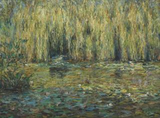 Blanche Hoschede-Monet - Les Saules Sur L\'Étang De Giverny