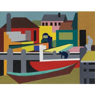 Blanche Lazzell - Wharf Scene