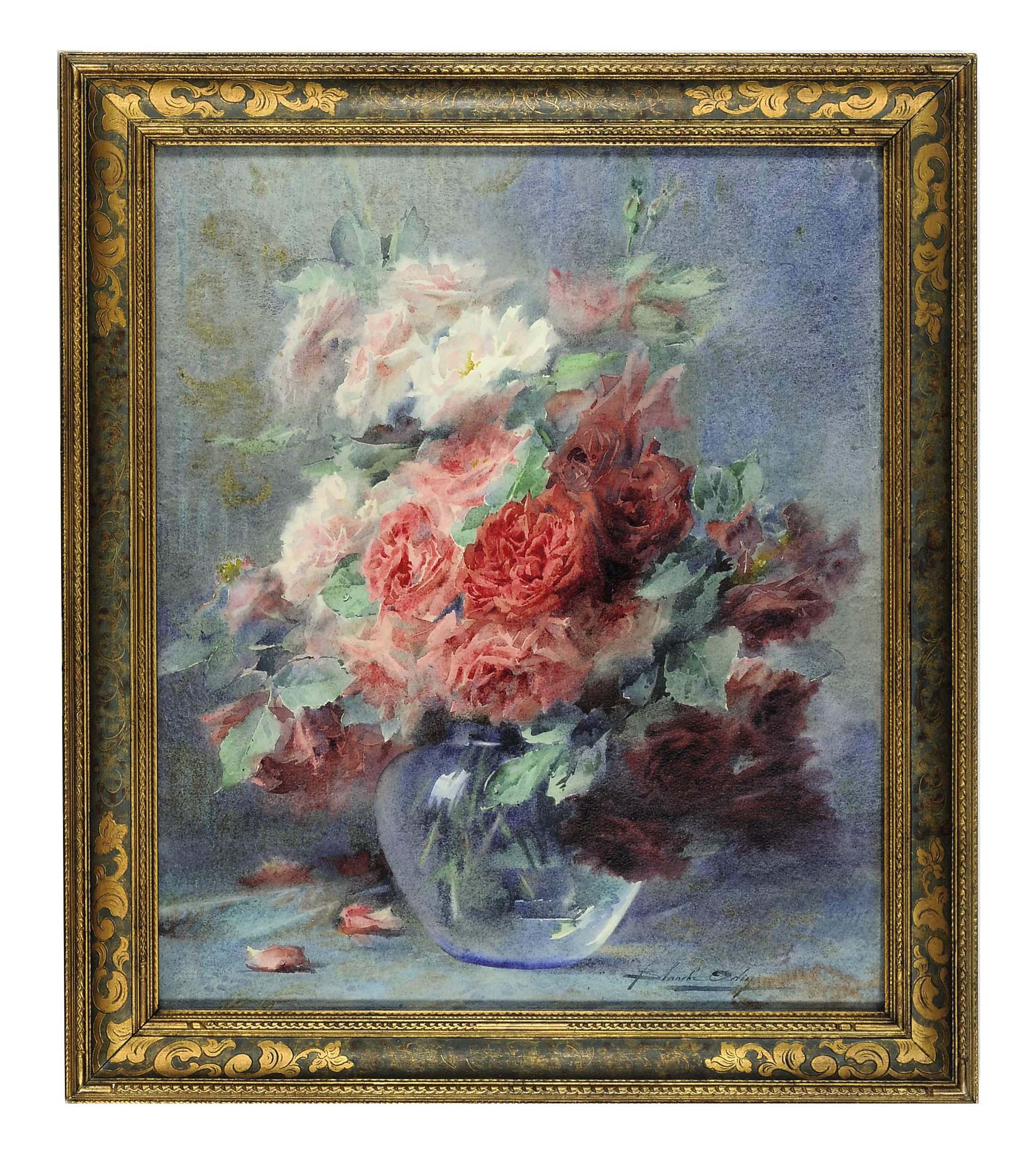 Blanche Odin - Still life of roses in a vase