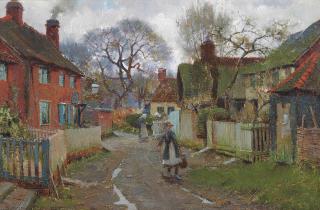 Blandford Fletcher - Village scene