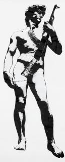 Blek le Rat - David with Kalashnikov