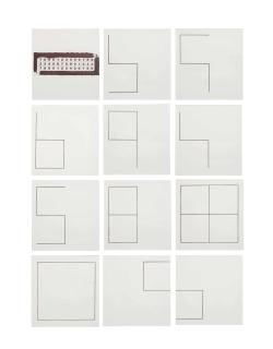 Blinky Palermo - 12 Original Lithographien (Jahn 10)