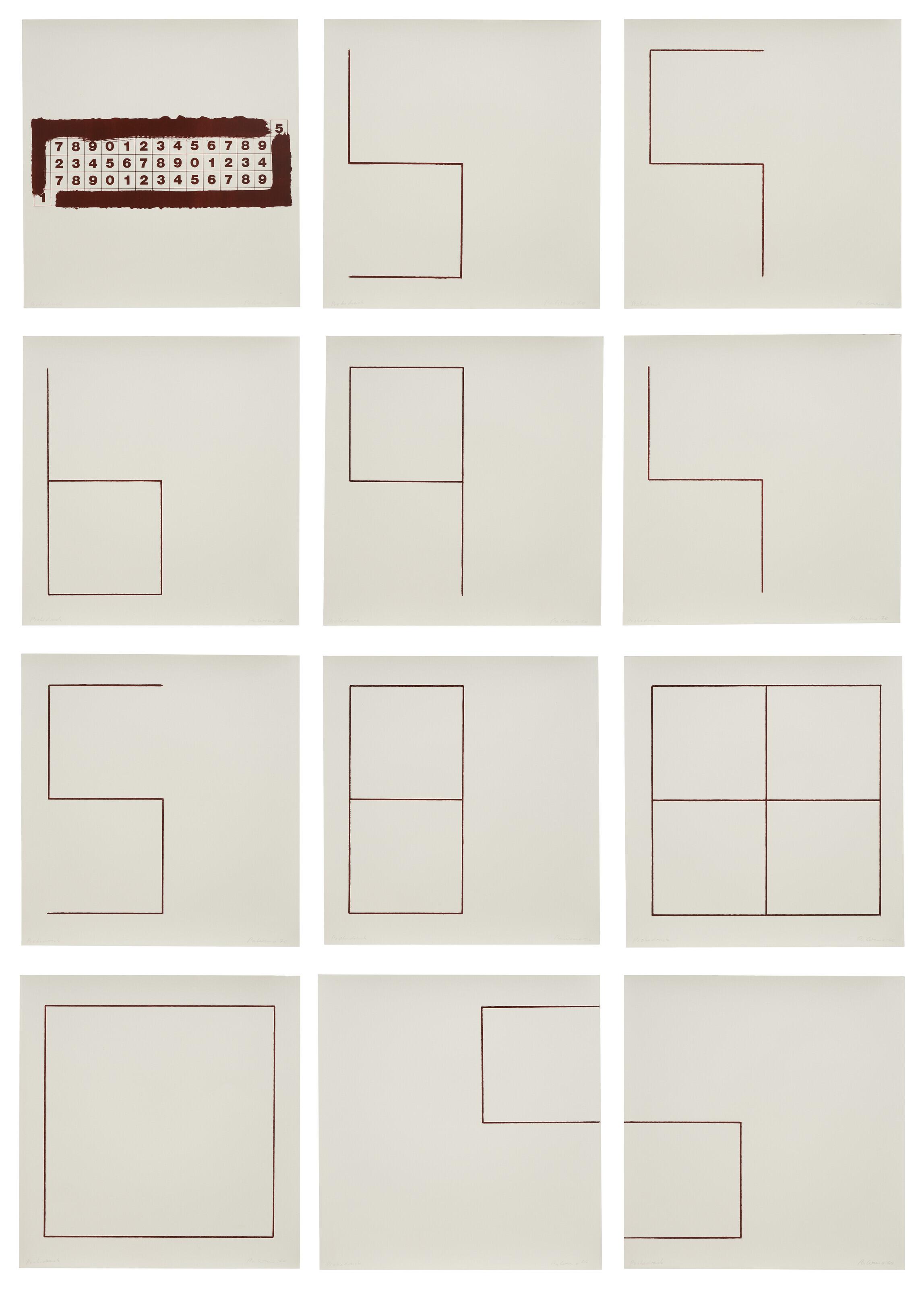 Blinky Palermo - 12 Original Lithographien