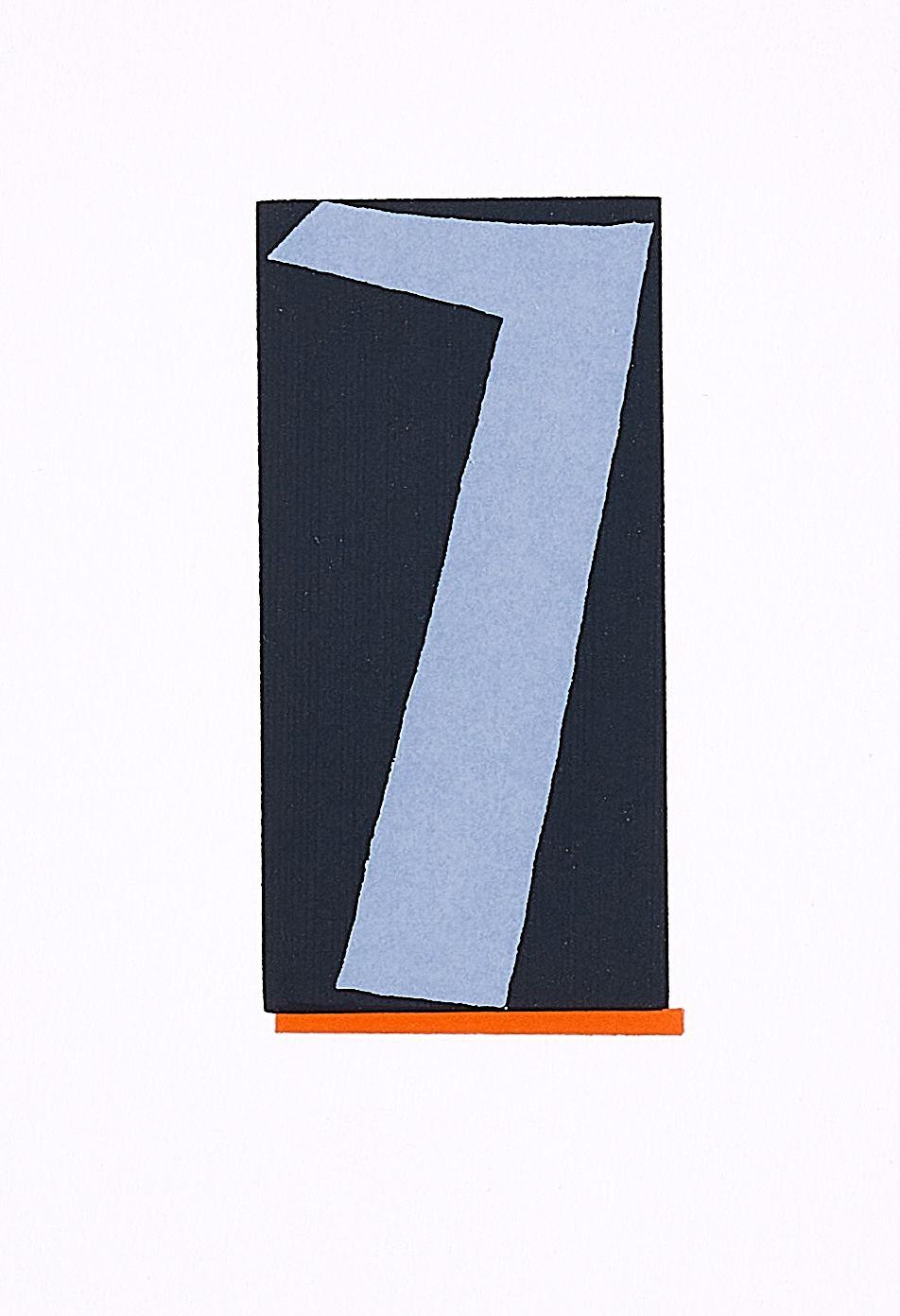 Blinky Palermo - Aus: Heinz Gappmayr visuelle Gedichte. Palermo fünf Miniaturen.