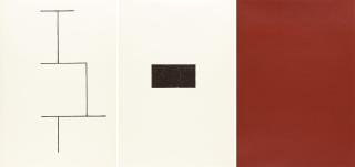 Blinky Palermo - Folge von 3 Bll.: Mappe zur Wandmalerei Hamburger Kunstverein.