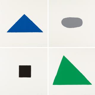 Blinky Palermo - Folge von 4 Bll.: 4 Prototypen.