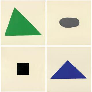 Blinky Palermo - Folge von 4 Bll.: Vier Prototypen.