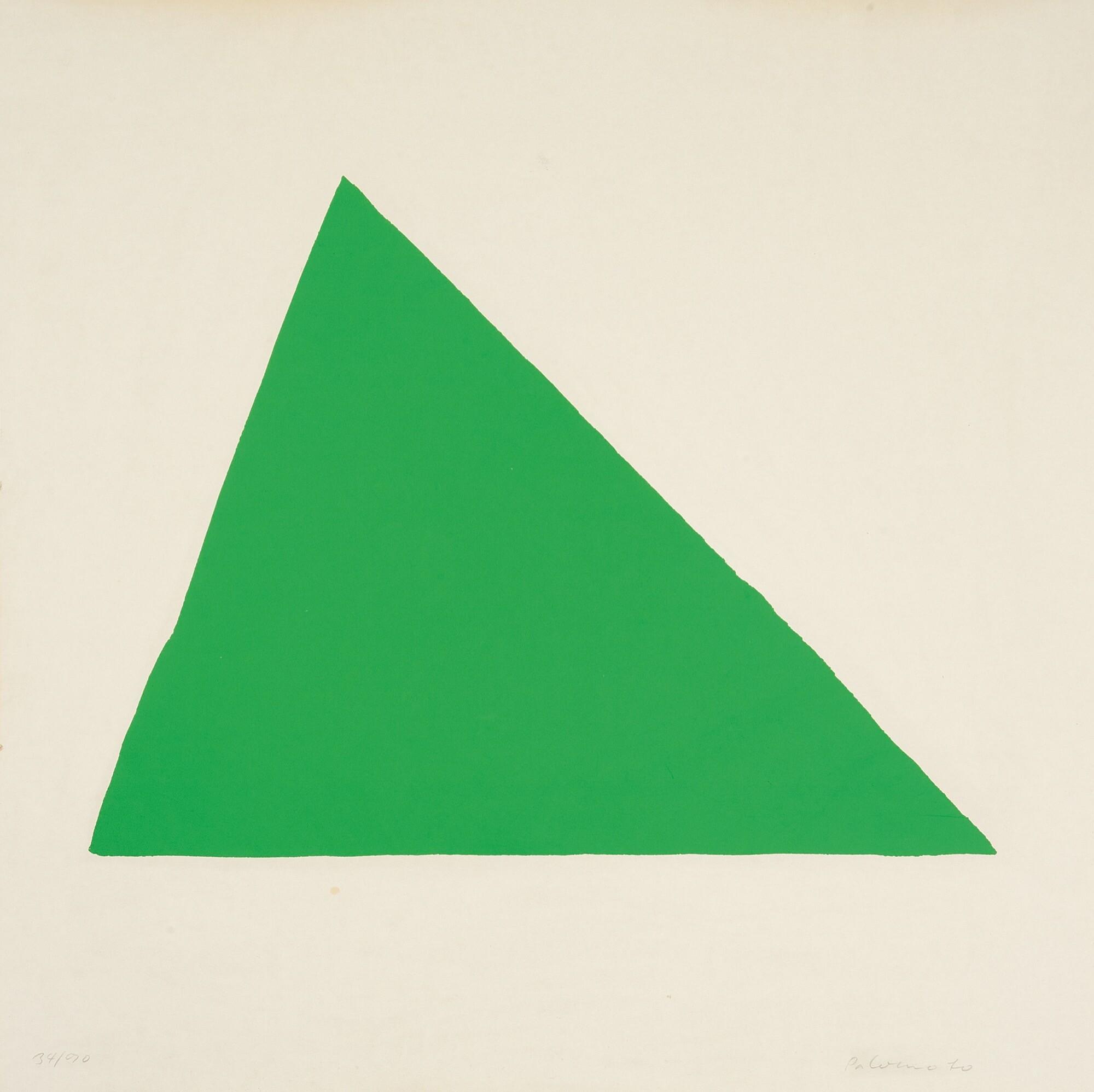 Blinky Palermo - Grünes Dreieck aus: 4 Prototypen.