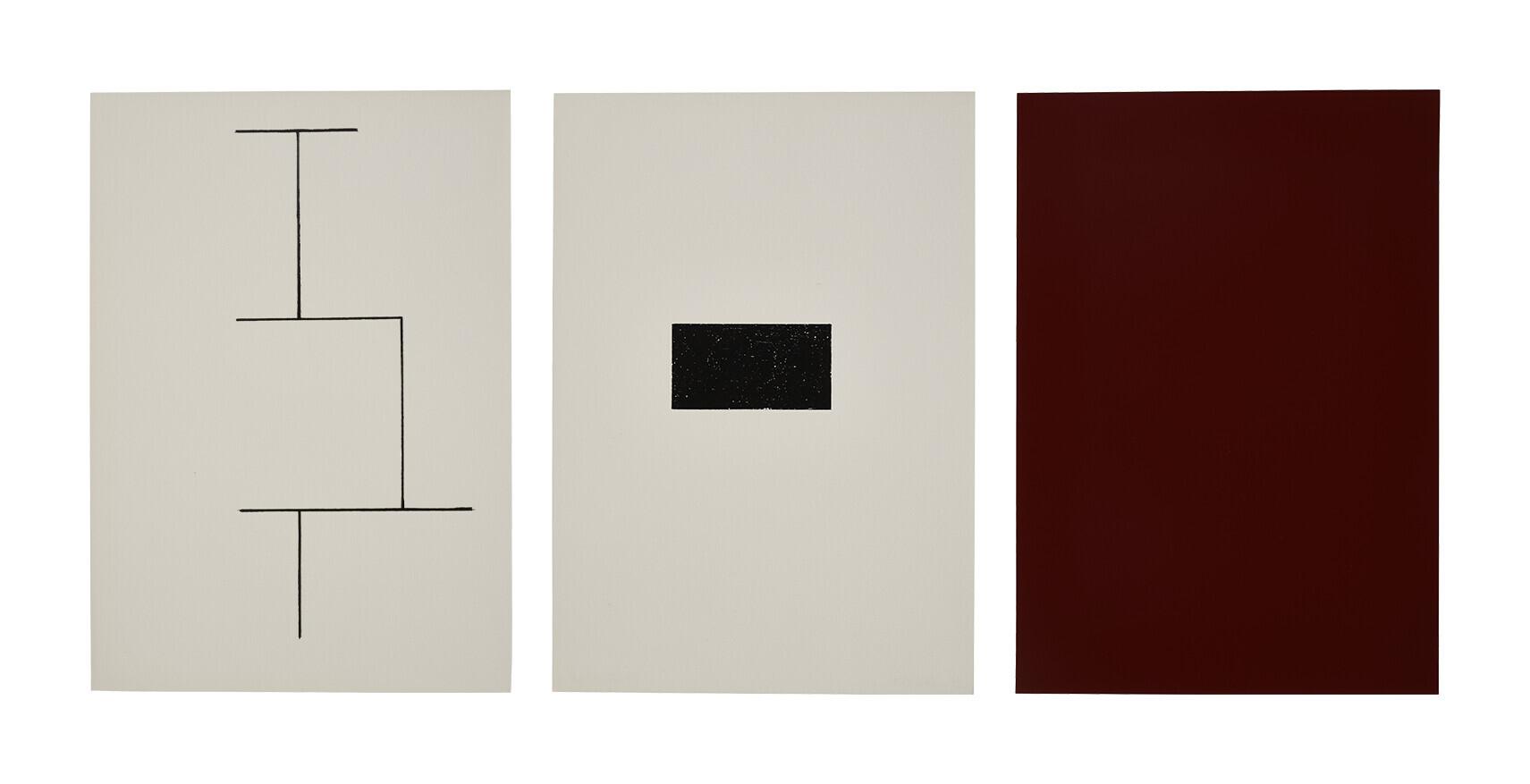 Blinky Palermo - Ohne Titel (Mappe zur Wandmalerei Hamburger Kunstverein)