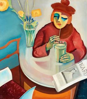 Bo von Zweigbergk - Woman in café
