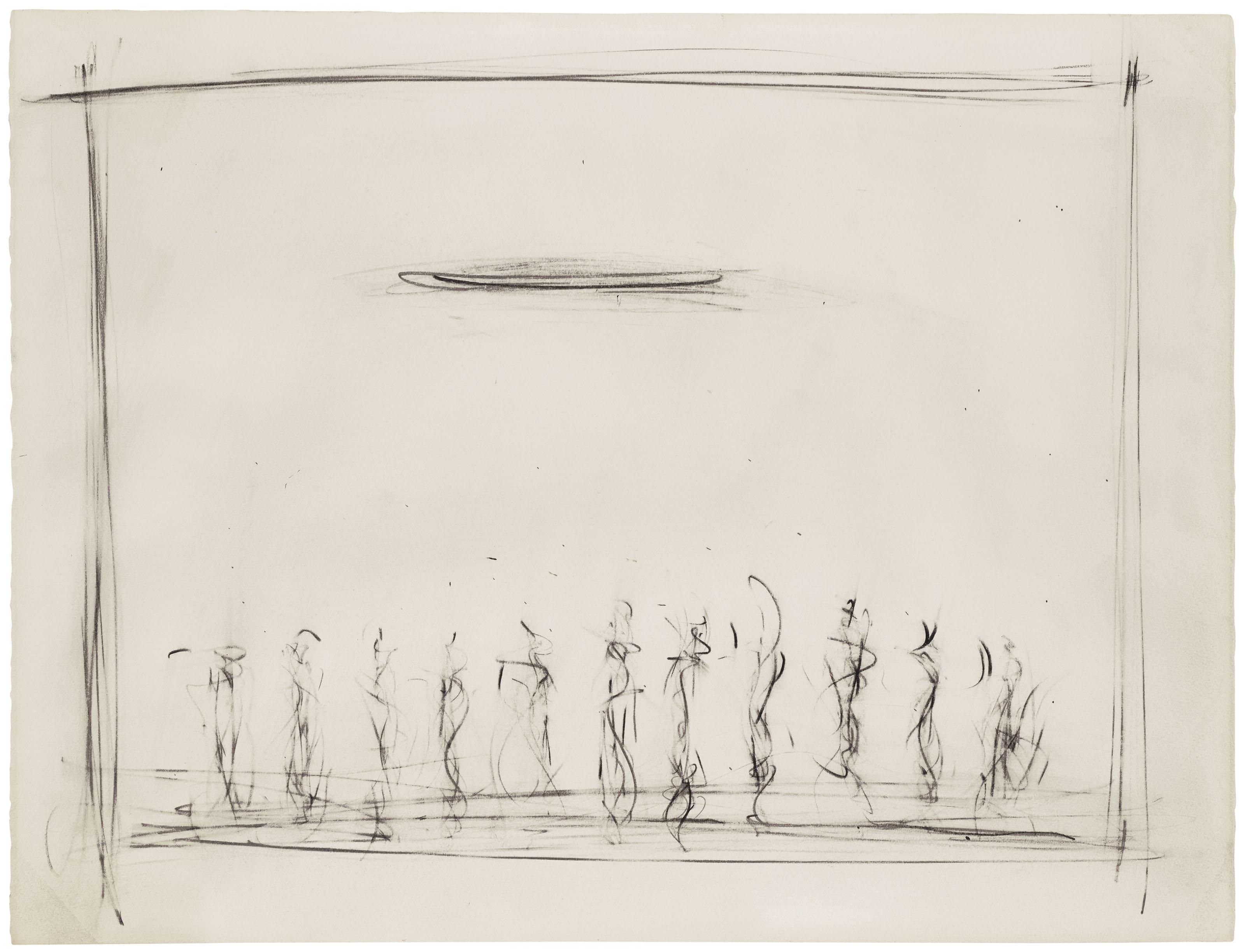 Bob Wilson - Dessin original préparatoire pour l\'Opéra \