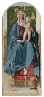 Boccaccio Boccaccino - The Madonna and Child enthroned, with a donor