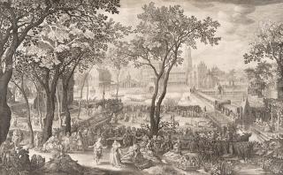 Boetius Adams Bolswert - Großes ländliches Fest in einem Schlosspark