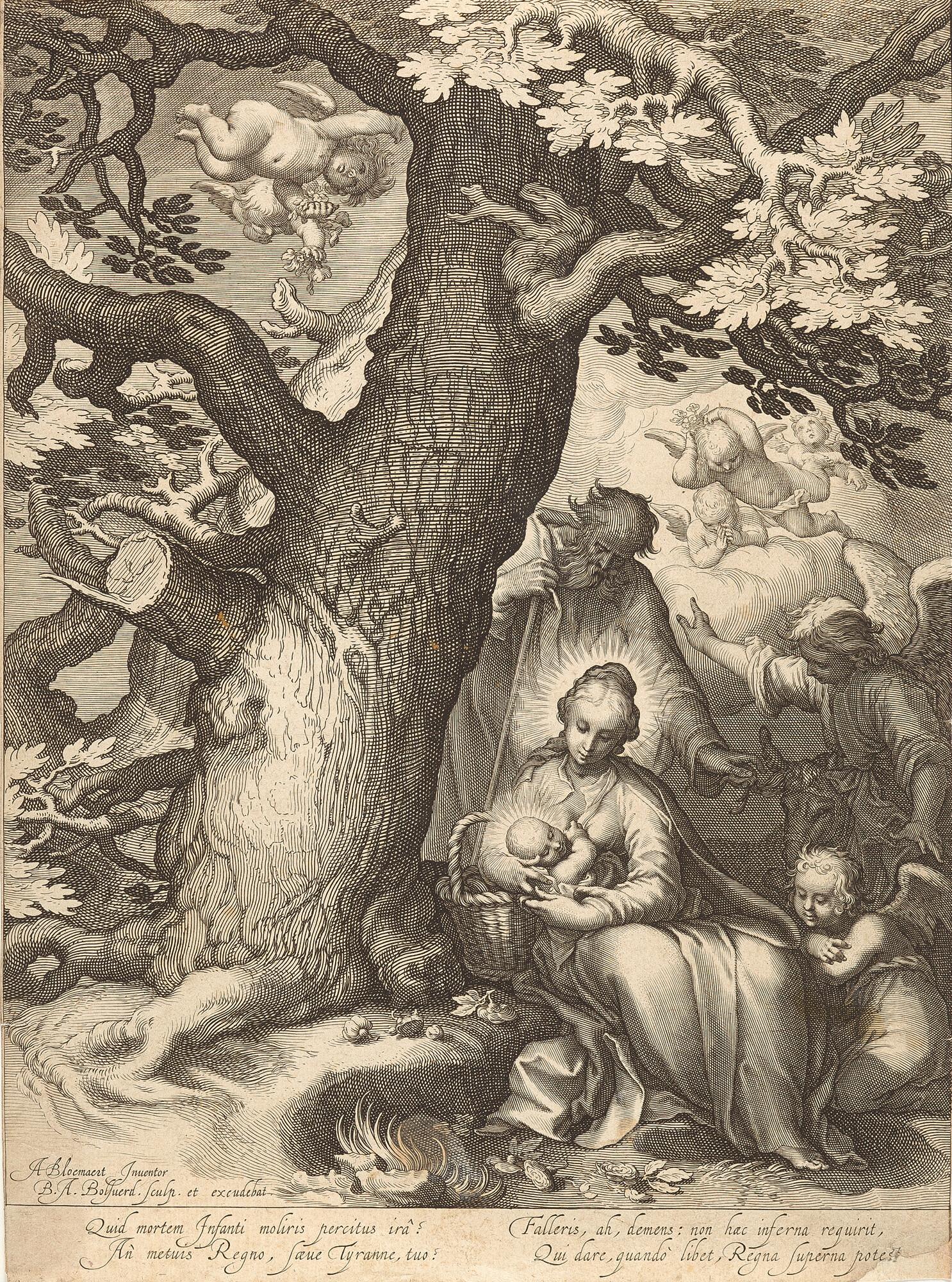 Boetius Adams Bolswert - Ruhe auf der Flucht.