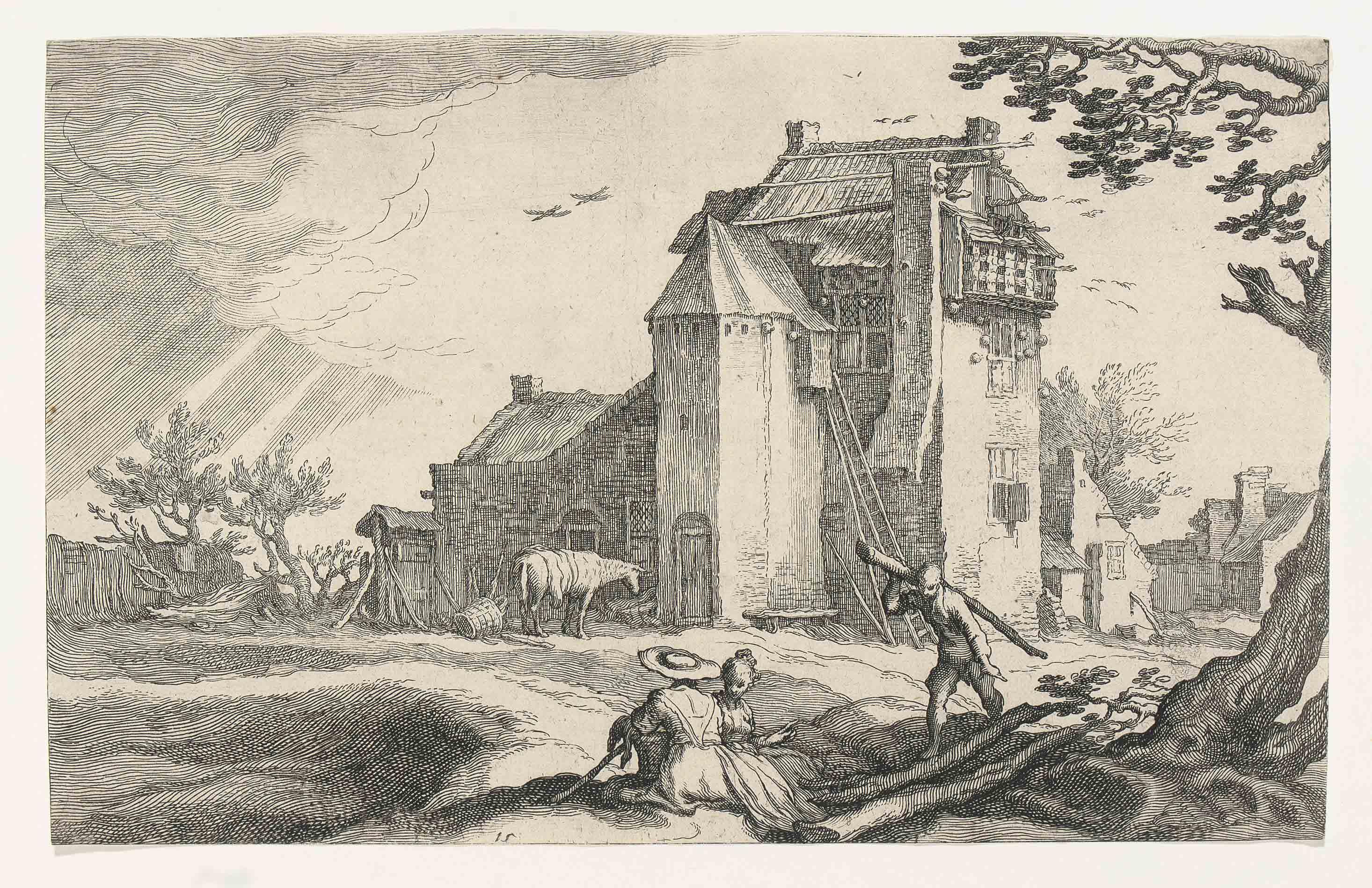 Boetius Adams Bolswert - Two Plates from: Pastorals (Holl. 338, 339)