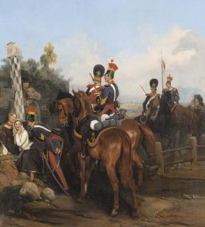 Bogdan Pavlovich Villevalde - Life Guard Lancer regiment and Guard Horse Grenadier regiment at rest