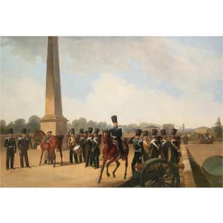 Bogdan Pavlovich Villevalde - Lifeguards On Constable Square, Gatchina