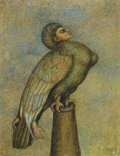 Boleslas Biegas - Le repos du vampire sur un canon