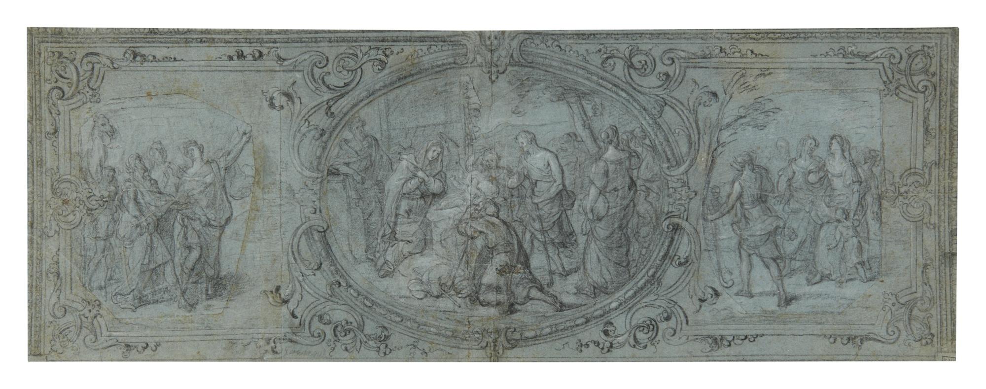 Bon Boullogne - The Adoration Of The Shepherds And The Approach Of The Magi