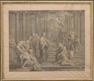 Bon de Boulogne - Jésus Christ Guérissant Le Paralyptique Par Jean Langlois (Le Blanc 2)