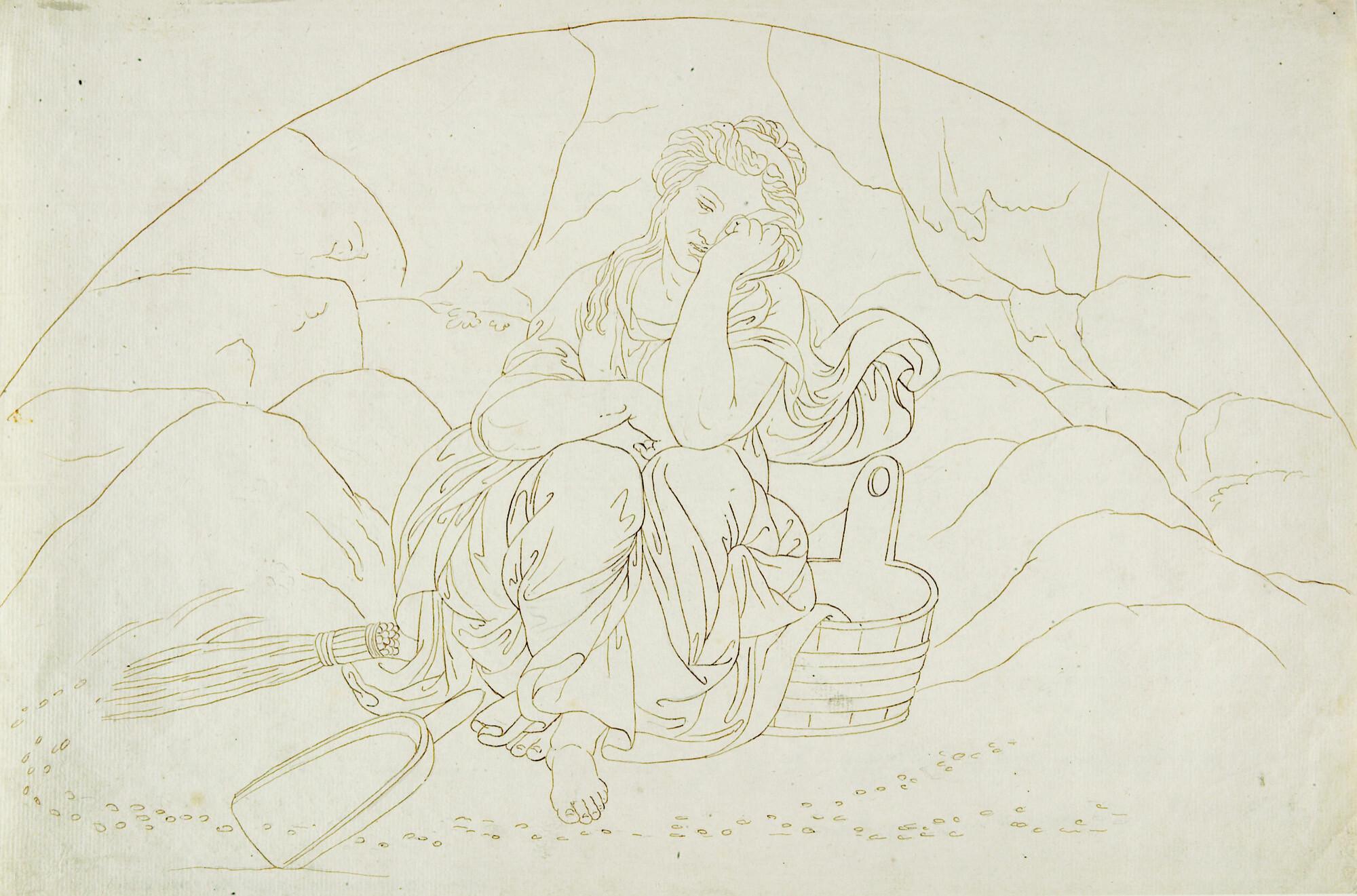 Bonaventura Genelli - Weinende Frau (Psyche).