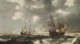Bonaventura Peeters I - Shipping along the Dutch coast