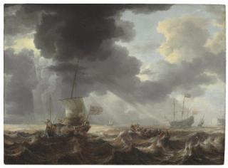 Bonaventura Peeters - Ships On A Stormy Sea