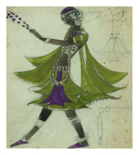 Boris Anisfeld - Costume Design For A Slave In Turandot