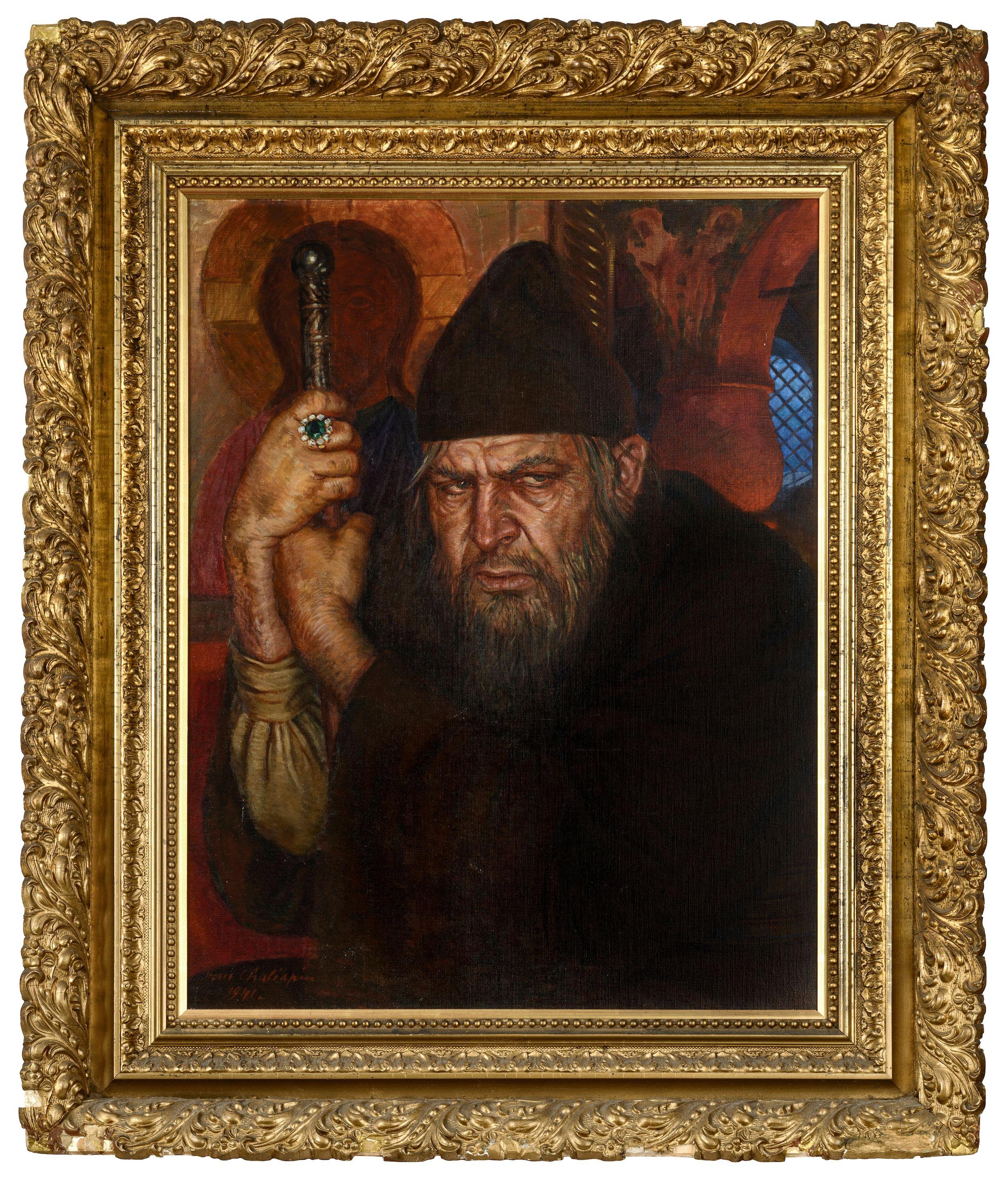 Boris Chaliapin - Portrait of Fedor Chaliapin in a stage costume of Ivan the Terrible