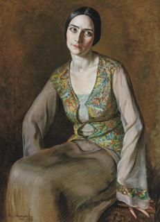 Boris Chaliapin - Portrait Of Olga Spesivtseva