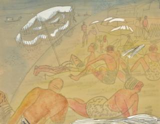 Boris Dmitrievich Grigoriev - At The Beach