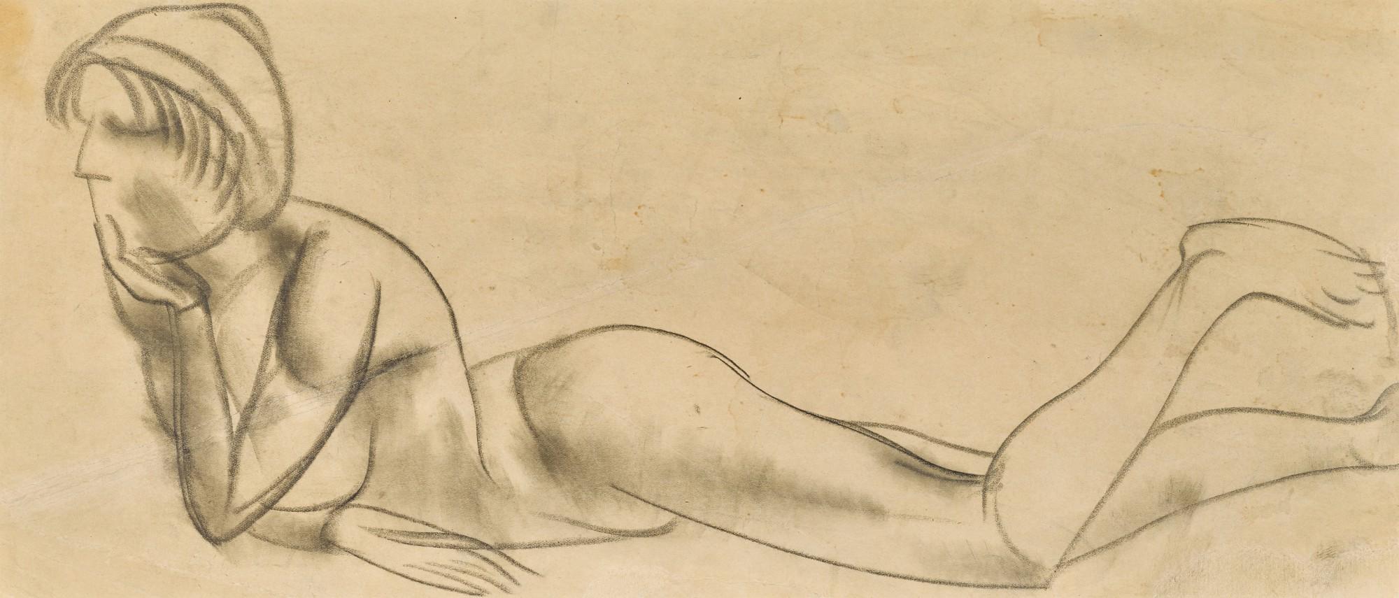 Boris Dmitrievich Grigoriev - Reclining Nude