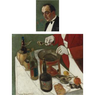 Boris Dmitrievich Grigoriev - Russianpreparing Crepes: A Pair, Circa 1935