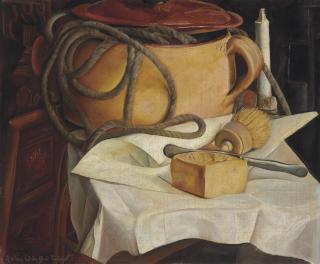 Boris Grigoriev - Still life with candle