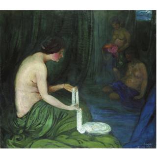 Boris Israilovich Anisfeld - Danae In Green