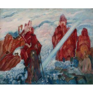 Boris Israilovich Anisfeld - The Shepherd And His Flock