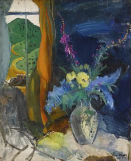 Boris Izrailevich Anisfeld - Flowers By A Window