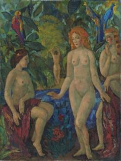 Boris Izrailevich Anisfeld - Hommage A Gauguin