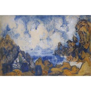 Boris Izrailevich Anisfeld - Sketch For A Production Of Andreyev\'S The Ocean