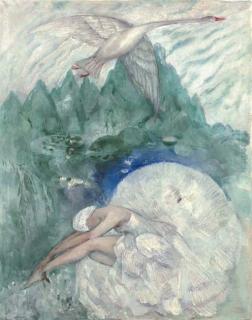 Boris Izrailovich Anisfel\'d - Anna Pavlova As The Dying Swan