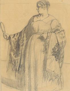 Boris Kustodiev - A Merchant\'S Wife With A Hand Mirror