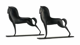 Boris Lovet-Lorski - Standing Horses: A Pair of Works