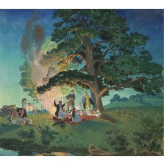 Boris Mikhailovich Kustodiev - Picnic
