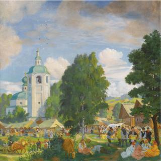 Boris Mikhailovich Kustodiev -  The Village Fair